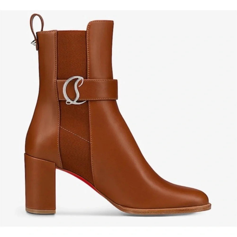 Christian Louboutin Chelsea ankle booty 70 size 39.5 made in Italy - Picture 1 of 5